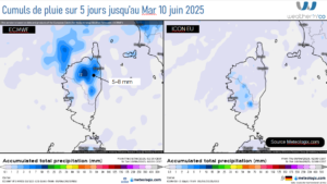 météo corse Source: Meteologix.com – Illustration: Kitempu