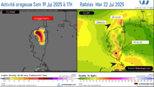 Modèle Swiss HD et ECMWF Source: Meteologix.com – Illustration: Kitempu