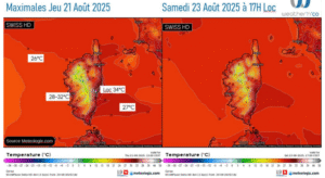 Modèle Swiss HD et ICON EU Source: Meteologix.com – Illustration: Kitempu